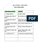 Mechanics of English - Capital Letters Use