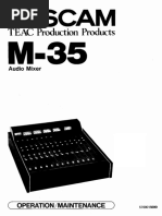 Tascam M-35 Manual