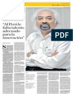 "Al Perú le falta talento adecuado para la innovación", Sam Pitroda
