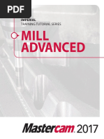 Mastercam 2017 Mill Advanced Training Tutorial SAMPLE PDF