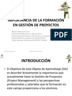 1.0.1 La Importancia de La Formación en Gestión de Proyectos PDF