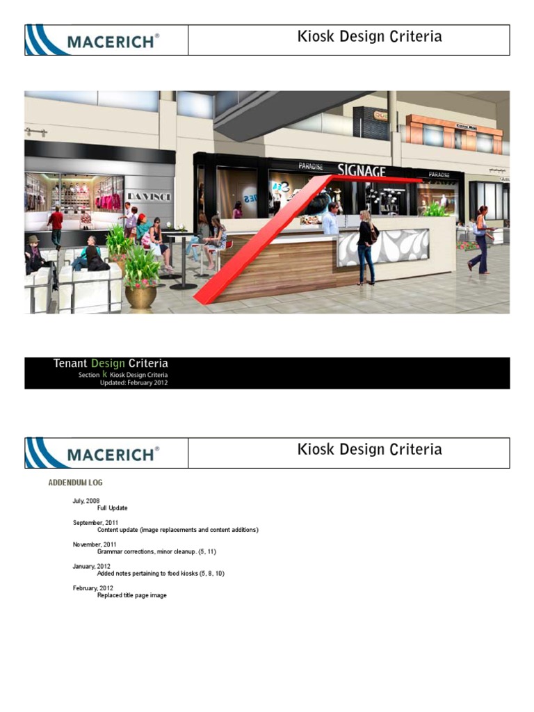 Mall Tenant Design Manual, PDF, Countertop