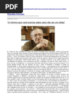 Reinaldo Azevedo Sobre Olavo de Carvalho e Seu Livro