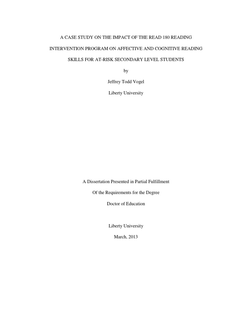 READ 180 Impact on At-Risk Students | PDF | Reading Comprehension | No ...