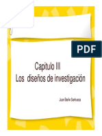 Capitulo III Los diseños de la investigacion