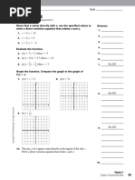 Holt Algebra 1 - Chapter 04 - Quiz 3