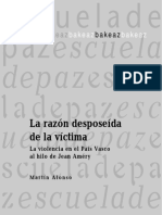 Alonso Martín La Razón Desposeída de La Víctima