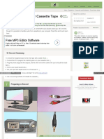 Transfer Cassette Tape To Computer - Easy Steps - 2 PDF