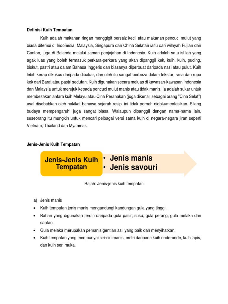 Kuih Tempatan Pdf