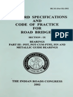 Irc - Gov.in.083-3.2002 POT Bearing Specification PDF