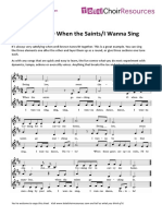 Easy 3-Song Round Medley for Choir: Swing Low, O When the Saints, I Wanna Sing