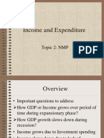 Income and Expenditure: Topic 2: NMP