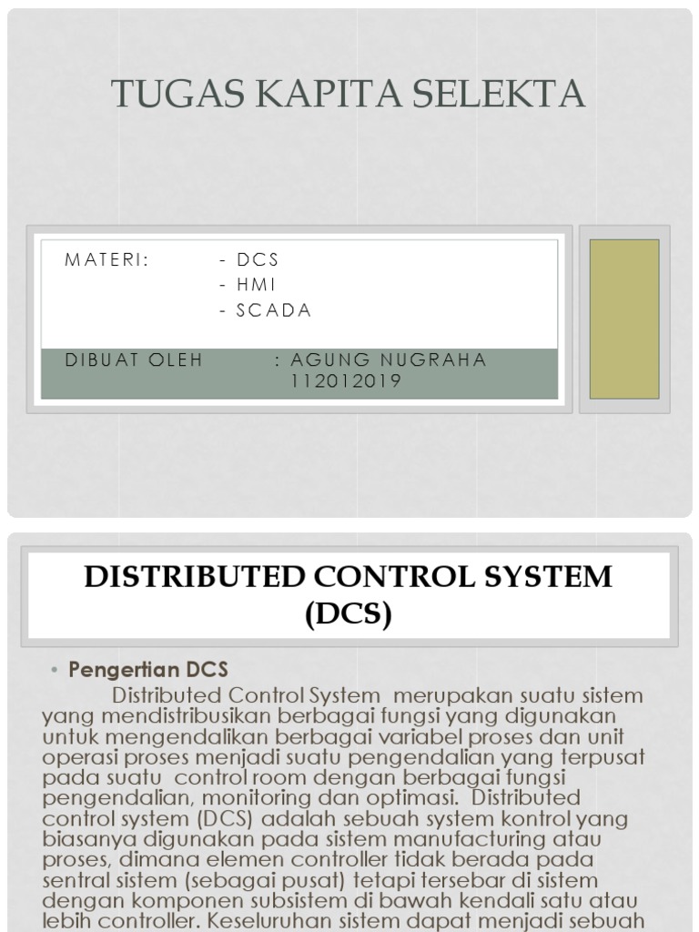 Perbedaan DCS dan SCADA dalam Industri | PDF