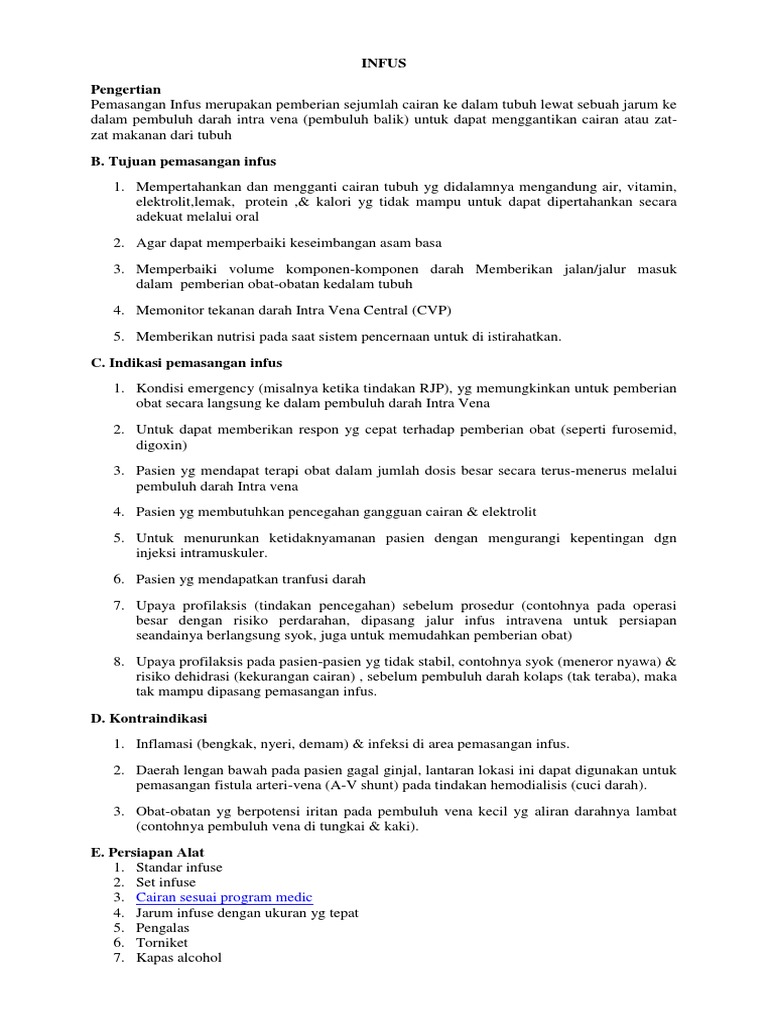 Pembuluh darah bengkak setelah infus