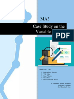 CASE STUDY (Statistics) Mam Estor