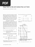 Design Charts For Bolts With Combined Shear and Tension: Mechanicalfastenerswhicharesubjecttoacombined