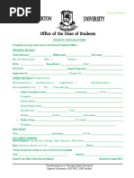 Boarding Admission Form Template | PDF | Career & Growth