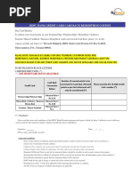 Cashback Redemption Form