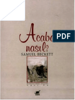 Acaba Nasıl - Samuel Beckett