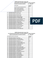 8th Advt Rejected List (Final P To F) PDF