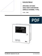 Zirconia Oxygen Analyzer Converter (Single-Channel Type) : Instruction Manual