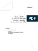 Course 201N 1 Semester 2006-2007 Inorganic Chemistry Instructor: Jitendra K. Bera