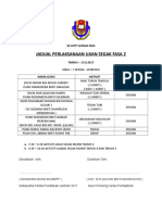 Jadual Perlaksanaan Ujian Segak