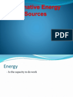 Alternative Energy Sources Report