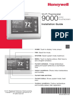 Honeywell Wi-Fi 9000 Touchscreen Thermostat Installation Manual
