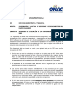 Circular # 2 Hospedaje y Traslados Equipo Evaluador ONAC (Julio 2013)