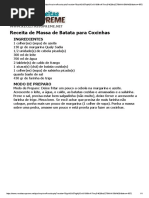 Massa de Coxinha especial