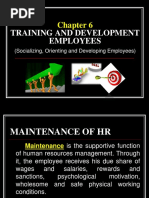 CHAPTER 6 Training and Development Employees