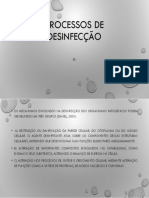 Processos de Desinfecção