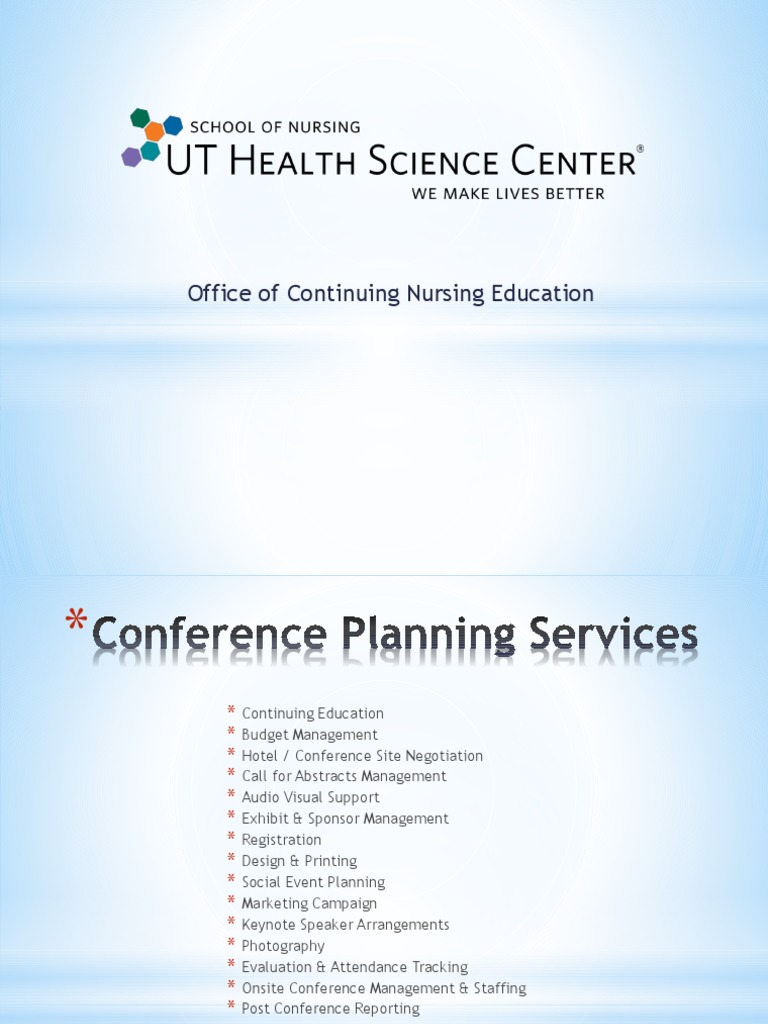 Conference Planning Services PDF Business