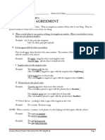Grammar Review Packet 6 Subject Verb Agreement