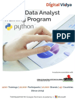Python Data Analytst DAP