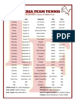 LF Lions 2017 Team Tennis Schedule Final