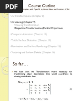 CSC4212 Lecture 3 - 3D Viewing - Projection Transformation