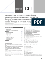 Computational Models For Trunk Trajectory Planning and Load Distribution: A Test-Bed For Studying Various Clinical Adaptation and Motor Control Strategies of Low Back Pain Patients