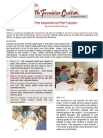 peer assessment and peer evaluation