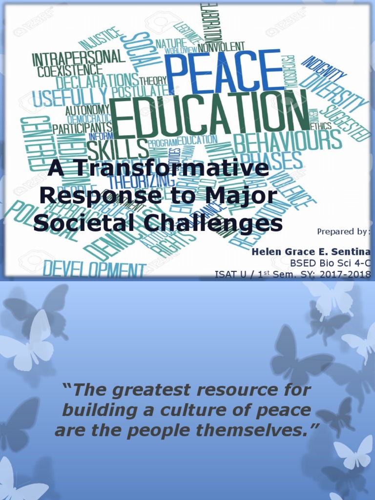 Transformative Peace Education Overview | PDF | Peace | Violence