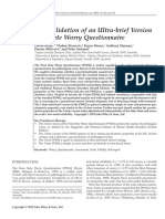 Clinical Psychology & Psychotherapy Volume 18 Issue 4 2011 (Doi 10.1002/cpp.724) David Berle Vladan Starcevic Karen Moses Anthony Hannan Deni - Preliminary Validation of An Ultra-Brief Version