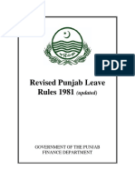 Revised Punjab Leave Rules 1981 Updated 0 PDF