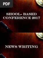 Shool-Based Conference 2017