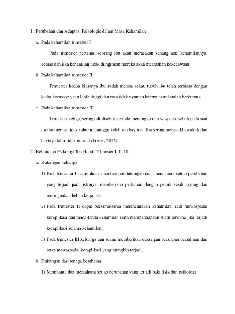 Pantangan Dalam Dini Masa Kehamilan