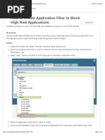 How To Create Application Filter To Block High ... Palo Alto Networks Live