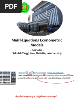 09 Multi-Equations Econometrics Model