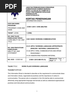 1 3 P Work Place Working Language Vol 1 Pdf Profanity Employment