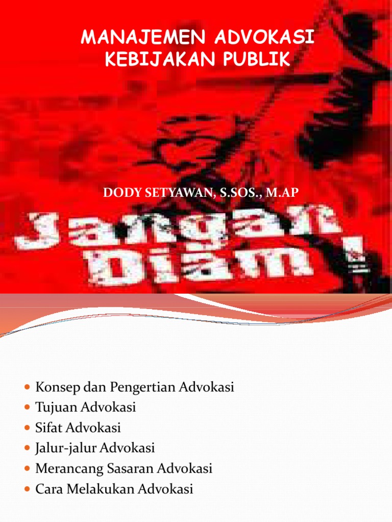 Manajemen Advokasi | PDF