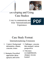 Developing and Using Case Studies: A Way To Communicate and Learn From "Internationalization" Experiences